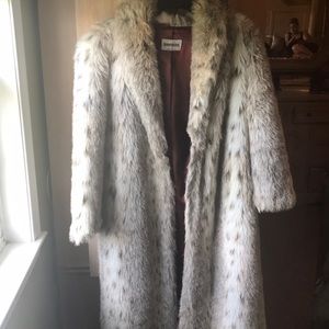 Faux fur winter coat